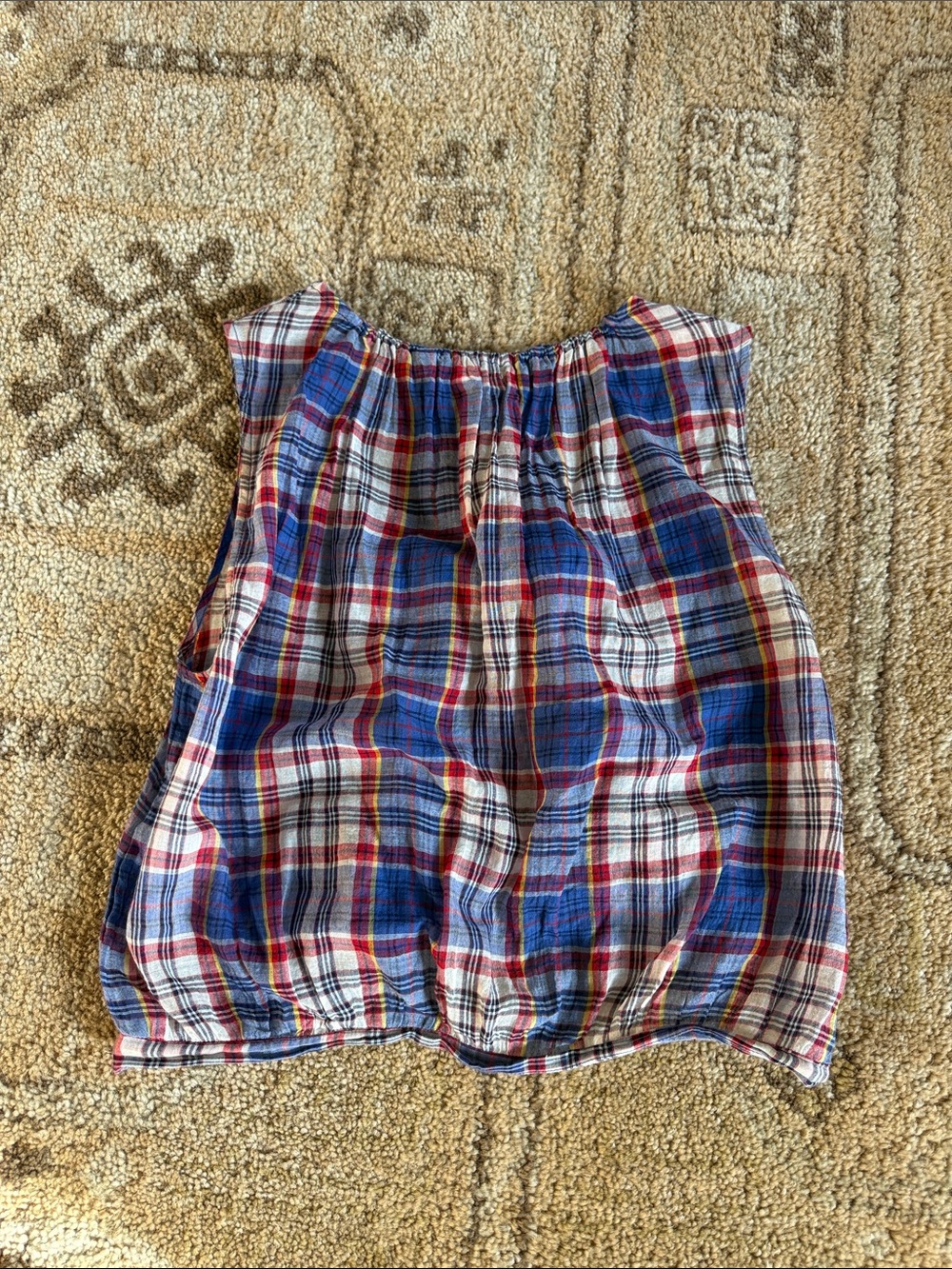 Doen plaid top - Picture 3 of 4